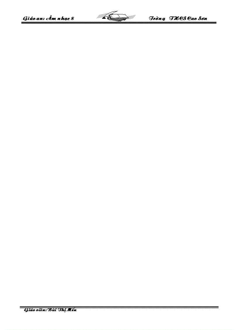 image for page Giáo Án Âm nhạc 8 09 10 Trọn Bộ