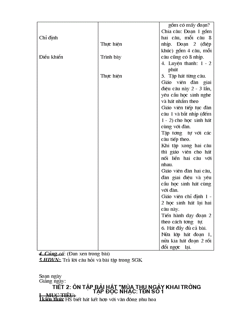 image for page Giáo án Âm nhạc 8 chuẩn mới chi tiết