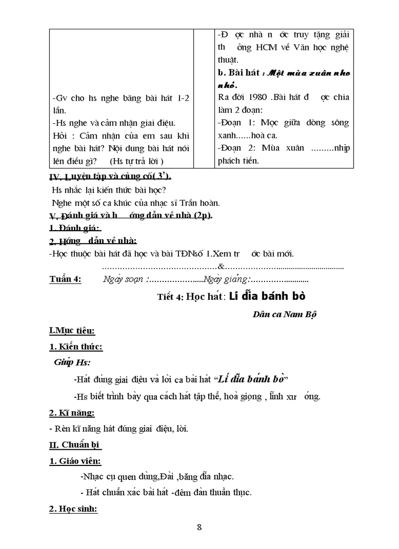 image for page Giao an am nhac 8 hay ca nam