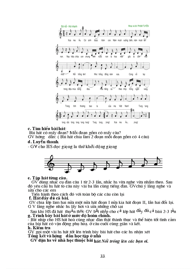 image for page Giáo án Âm nhạc 8 hay