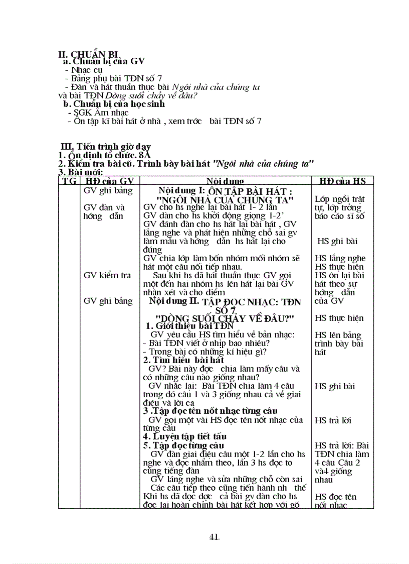 image for page Giáo án Âm nhạc 8 hay