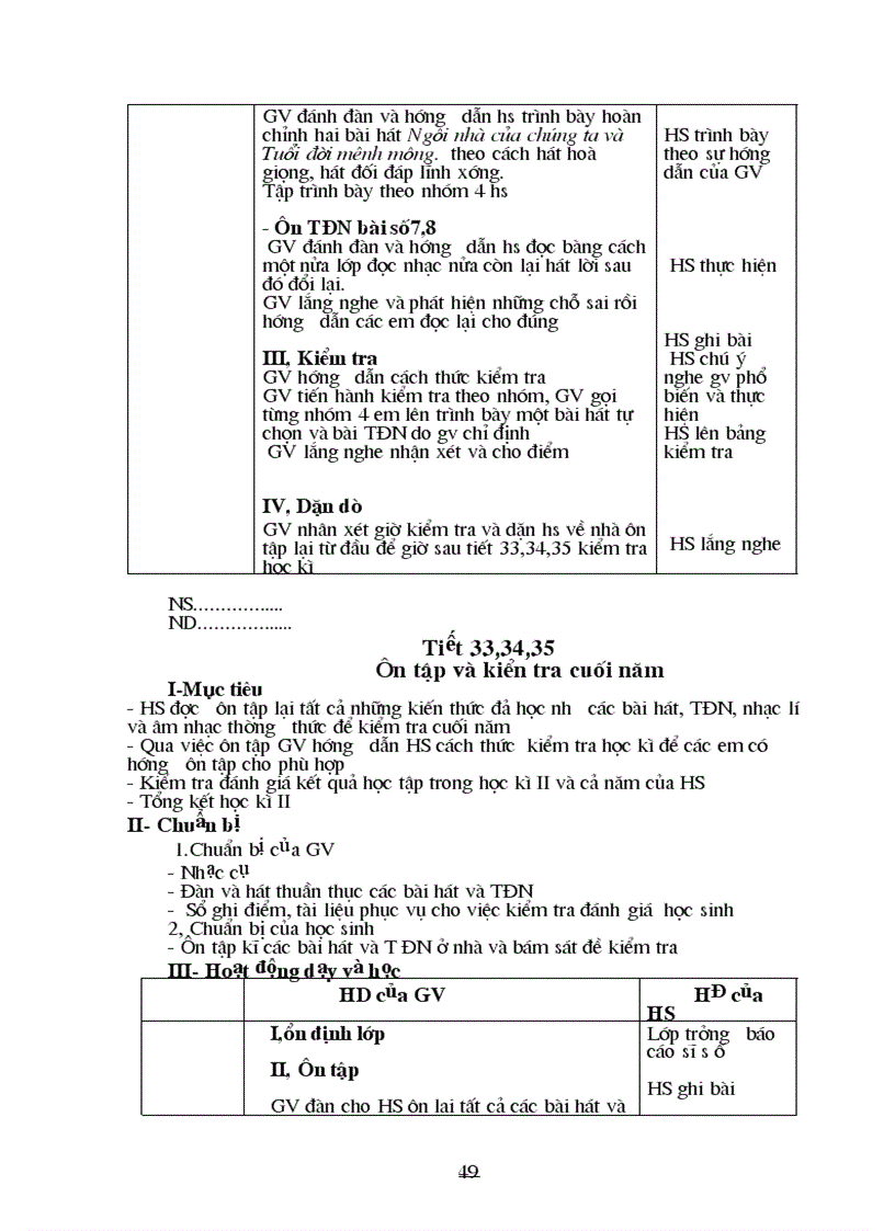 image for page Giáo án Âm nhạc 8 hay