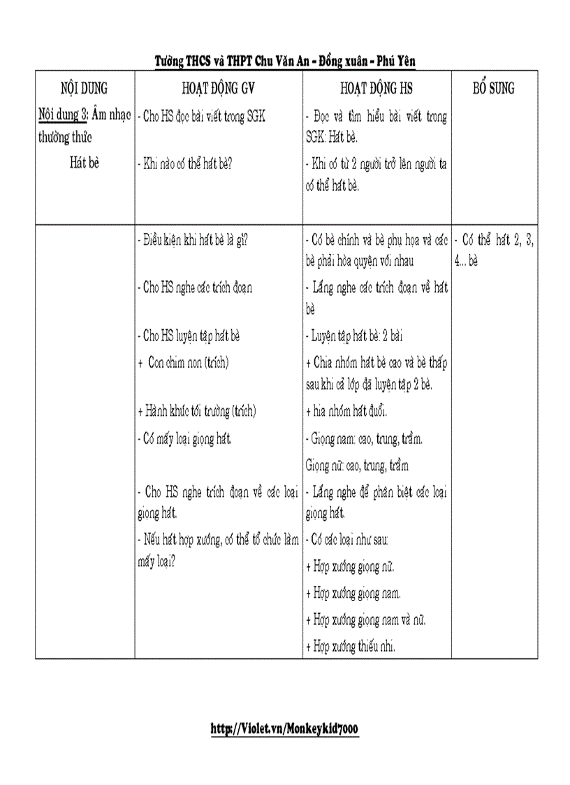 image for page Giáo án âm nhạc 8 hk ii