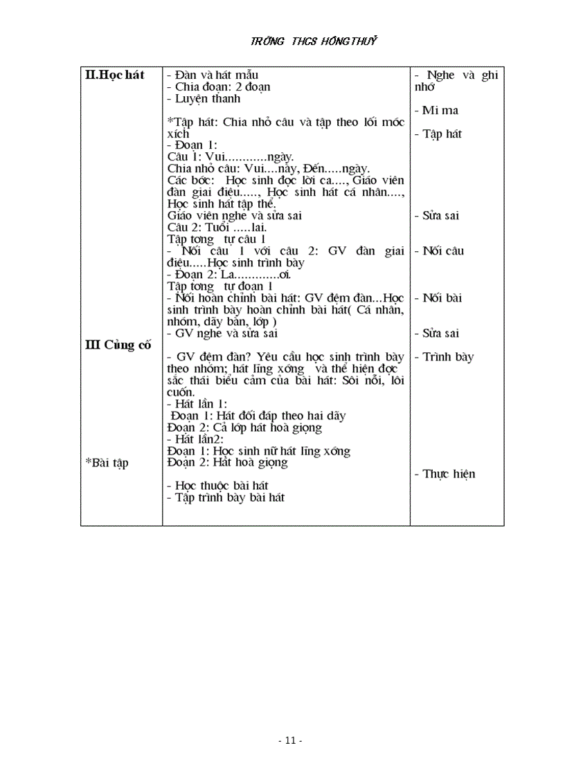 image for page Giáo án Âm nhạc 8 TK