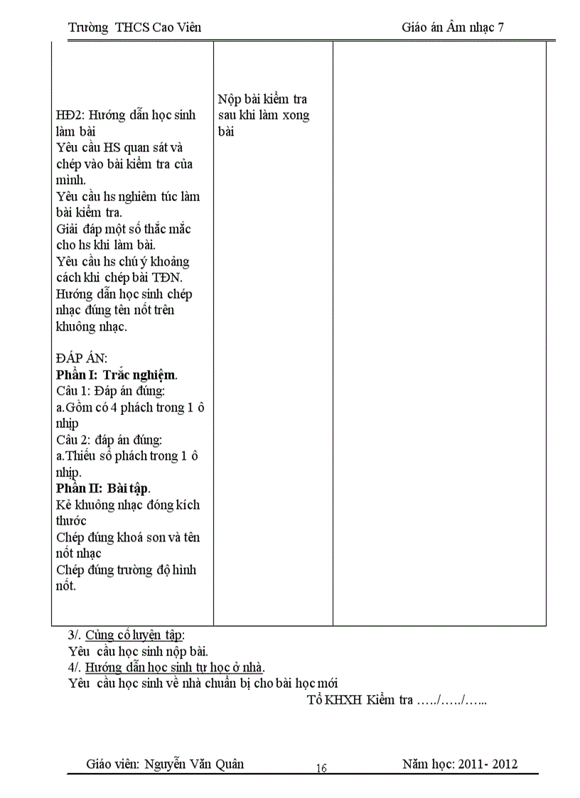 image for page Giáo án âm nhạc bài 14