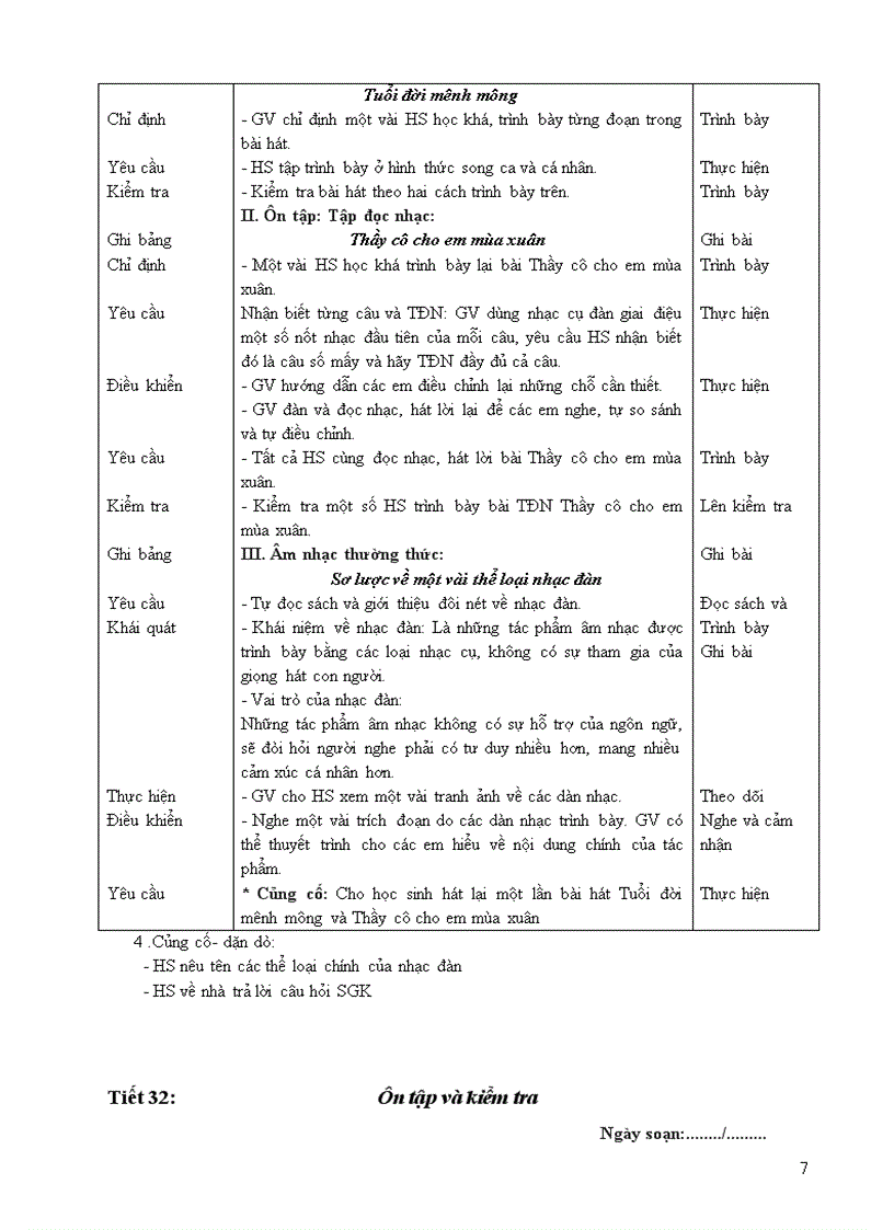 image for page Giao an âm nhac lơp 8