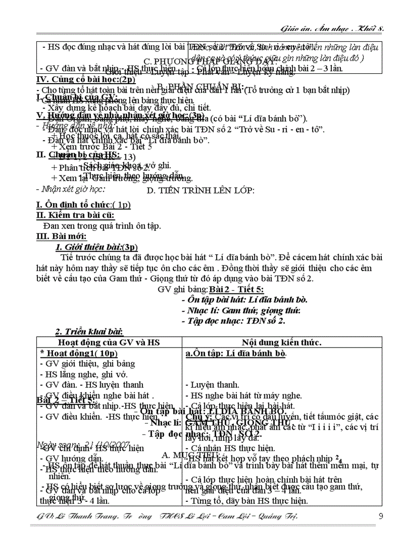 image for page Giáo án khối 8