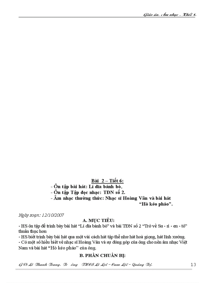 image for page Giáo án khối 8