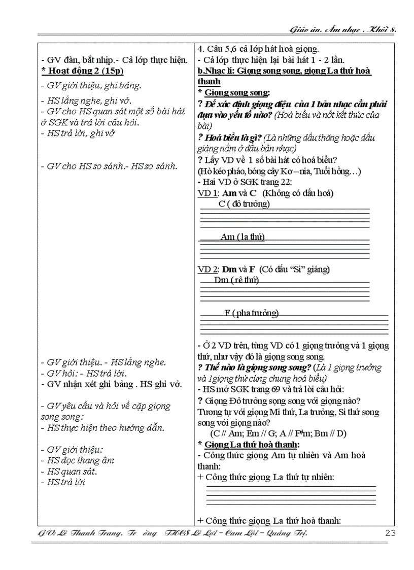 image for page Giáo án khối 8