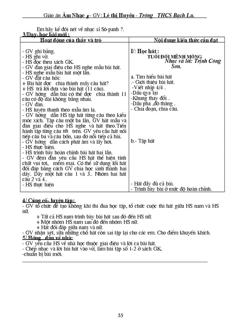 image for page Giao an nhac 8 2cot