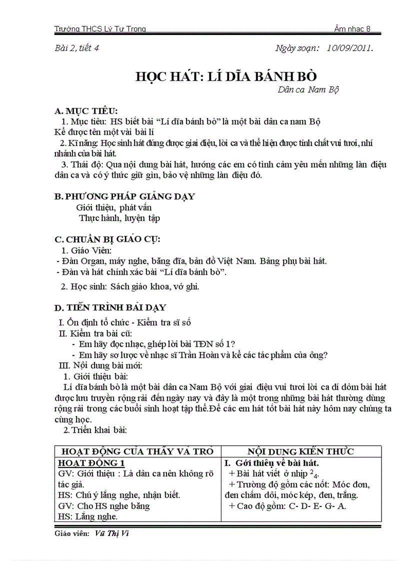 image for page Giáo án Nhạc 8 t1 6