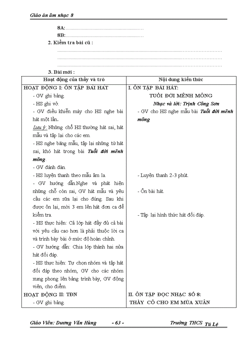 image for page Giao an nhac lop 8 ca nam chuan ca nuoc