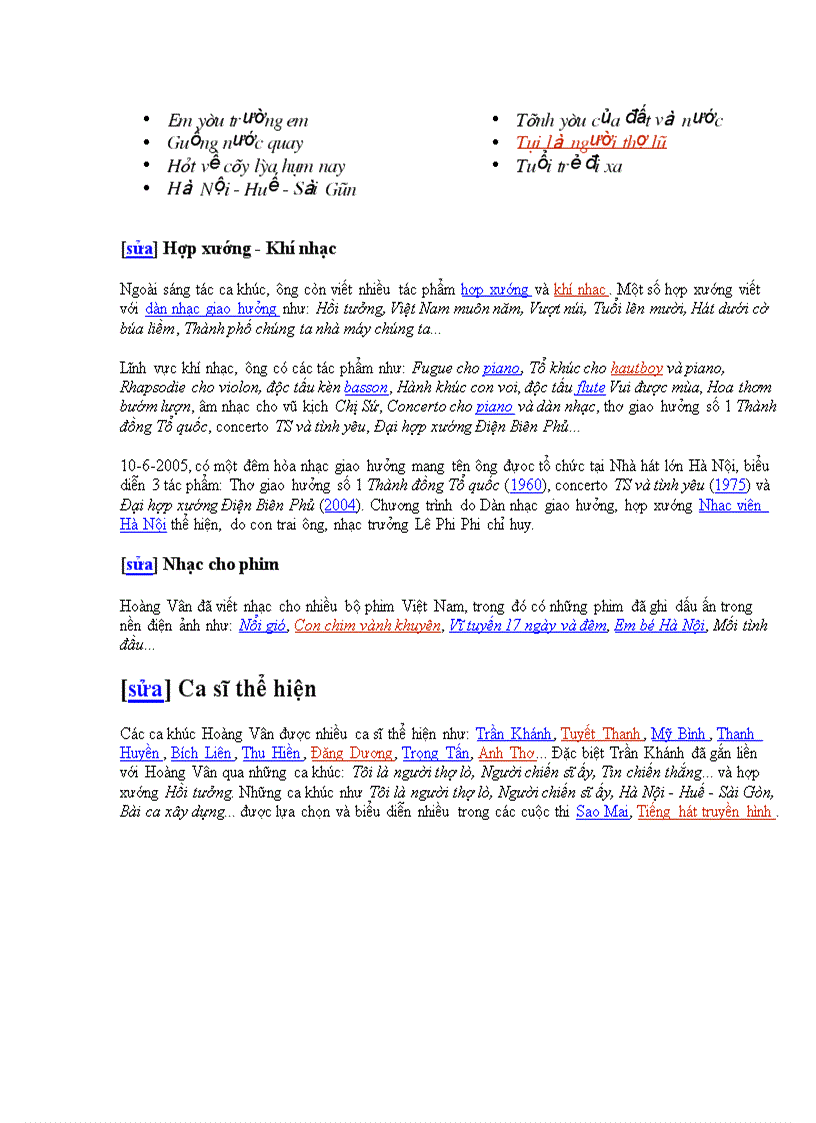 image for page Giới thiệu nhạc sĩ Hoàng vân