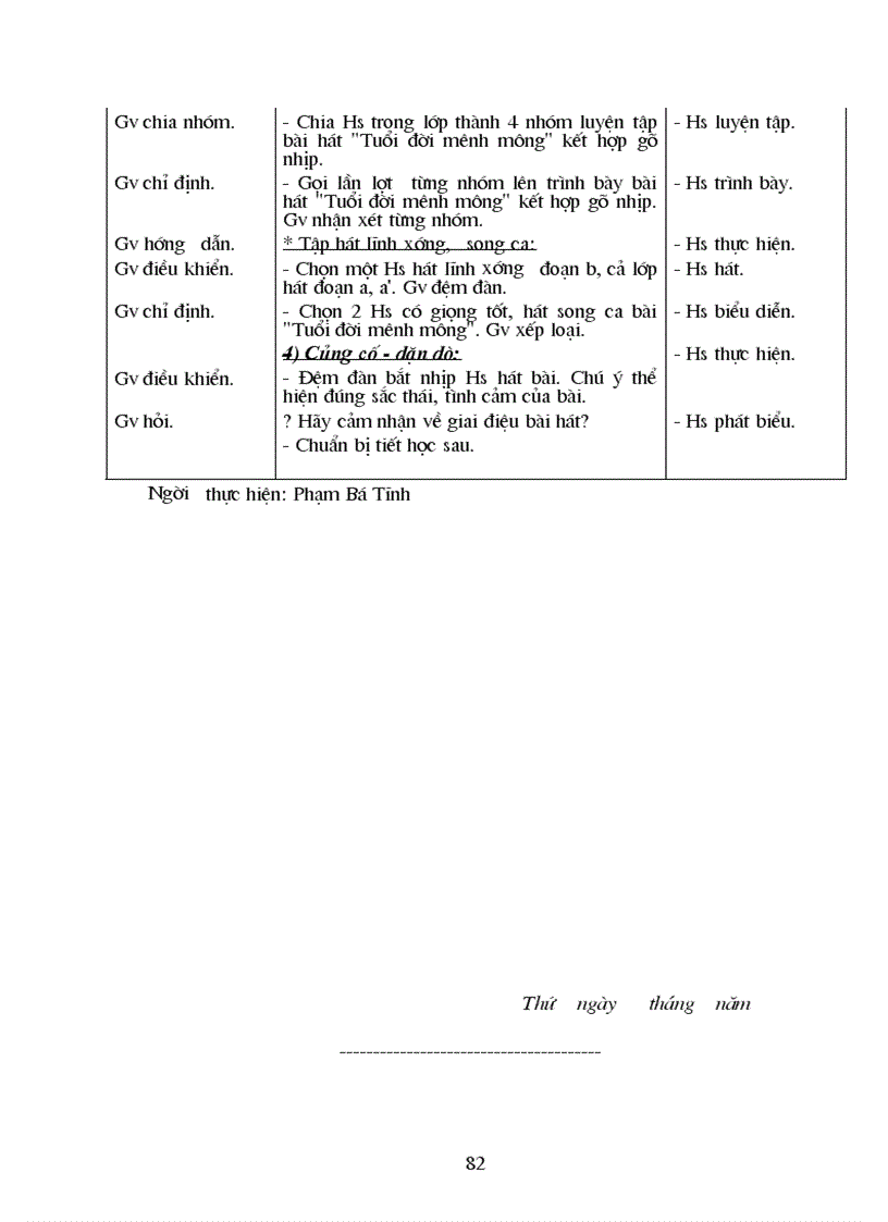 image for page Giáo án Âm nhạc 8 Mới 1