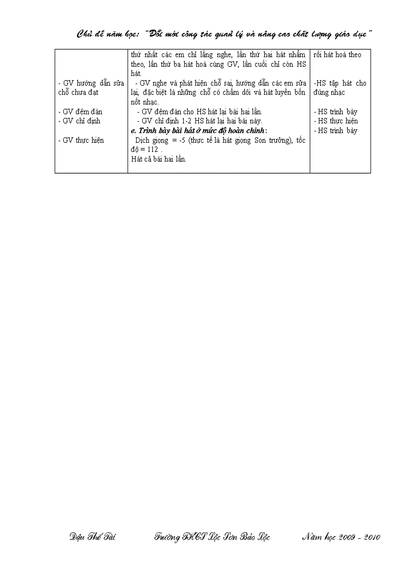 image for page Giáo án âm nhạc lớp 8 1