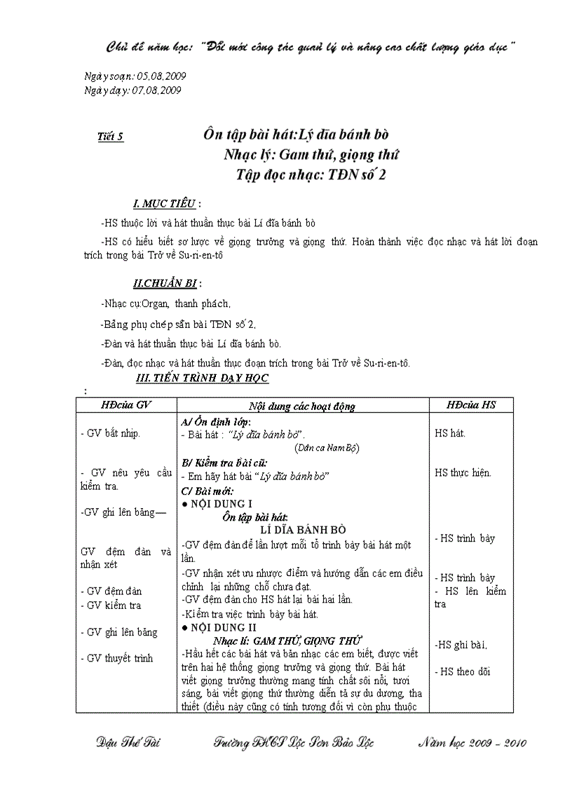 image for page Giáo án âm nhạc lớp 8 1