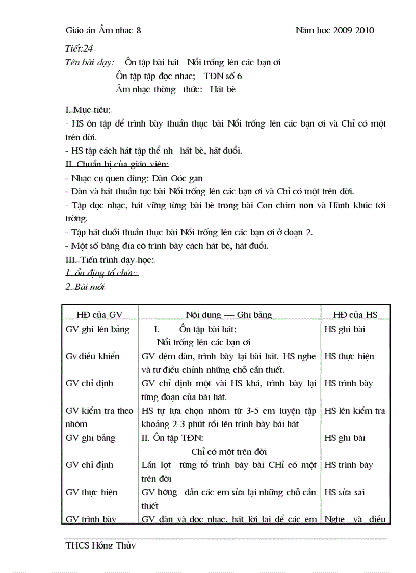 image for page Nhạc 8 2009 2010