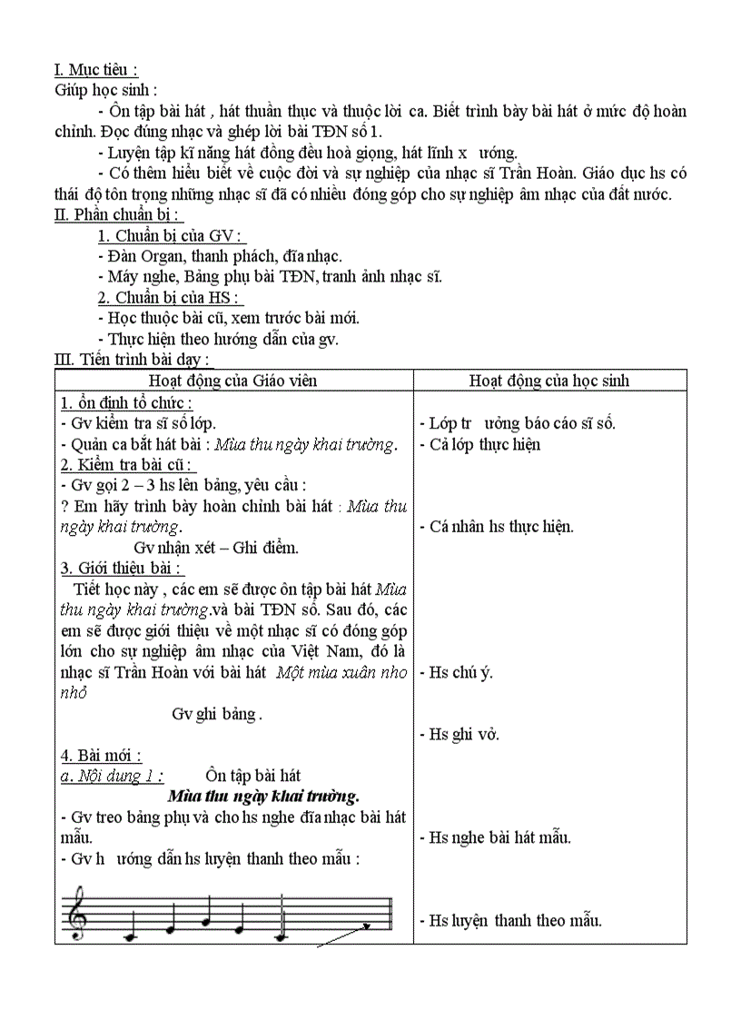 image for page Nhạc lớp 8 cả năm