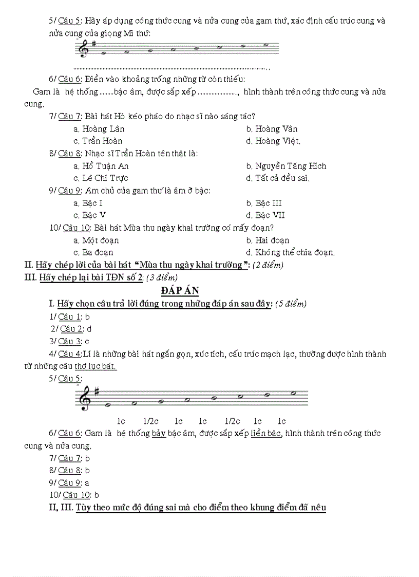 Nhạc lớp 8 tiết 8