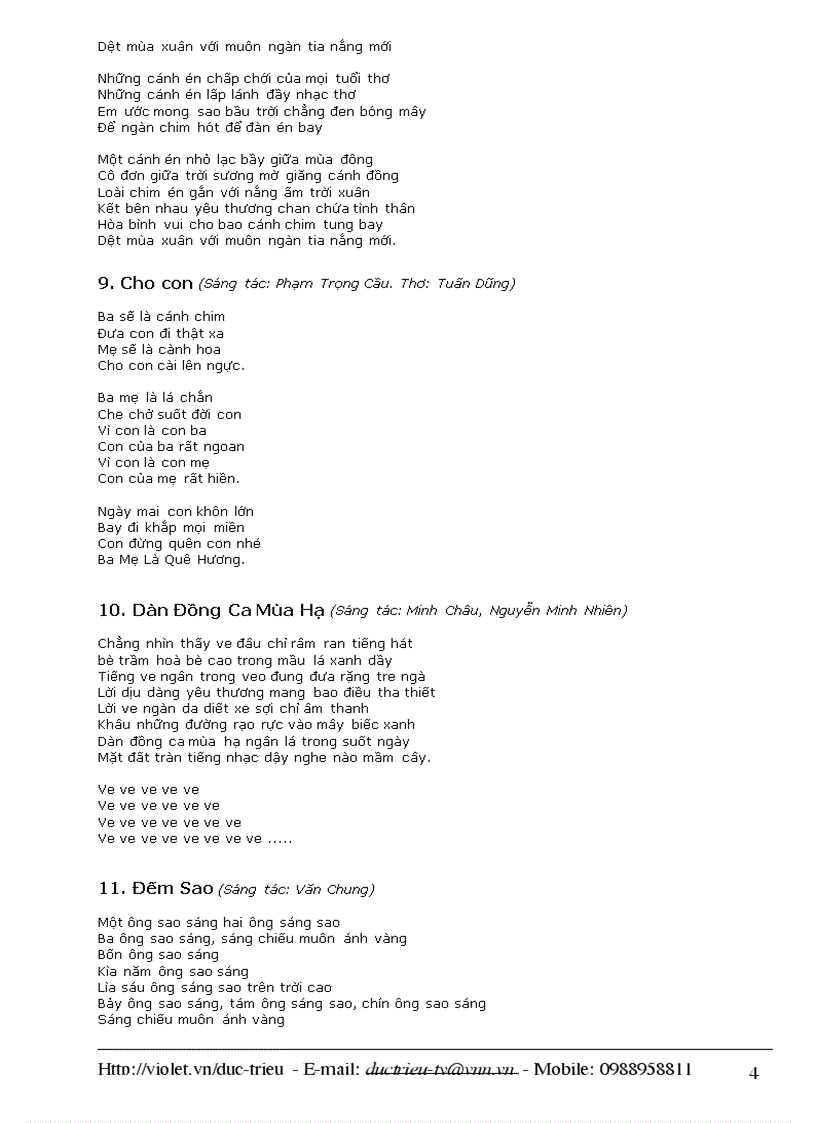 image for page 50 bài hát thiếu nhi hay nhất thế kỉ XIX