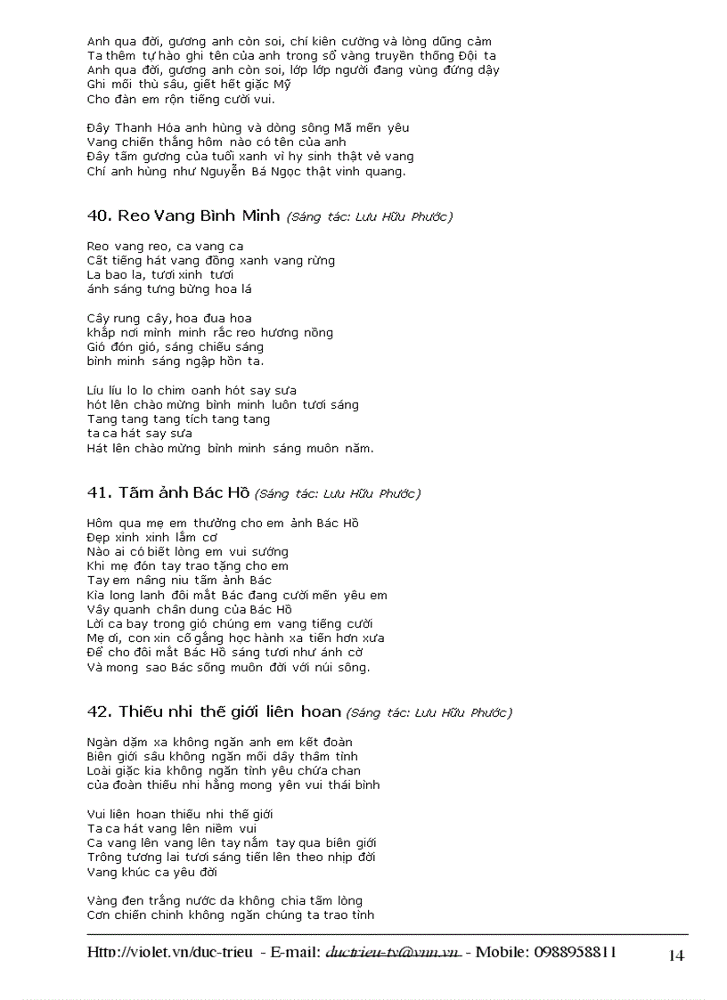 image for page 50 bài hát thiếu nhi hay nhất thế kỉ XIX