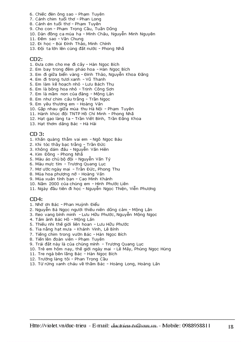 image for page 50 bài hát thiếu nhi hay nhất thế kỉ XIX