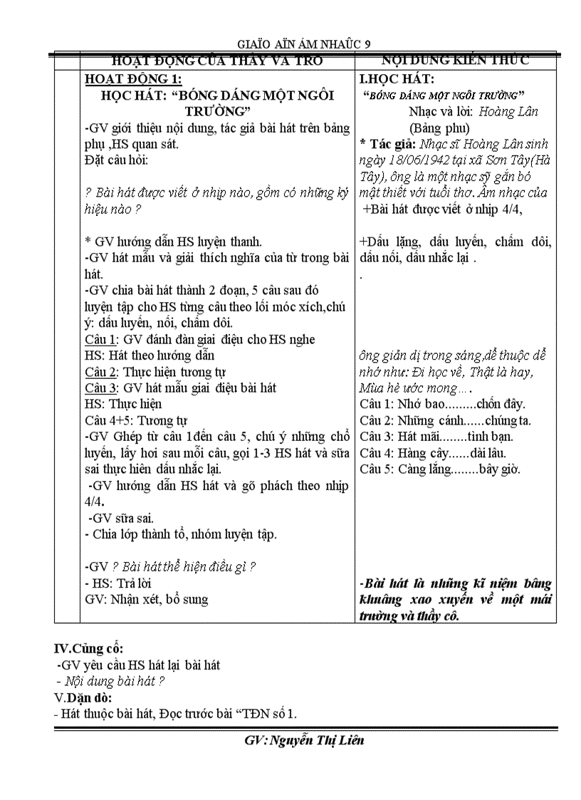 image for page Am nhac 9 theo chuan theo PPCT 2011 2012 tiet 1 19