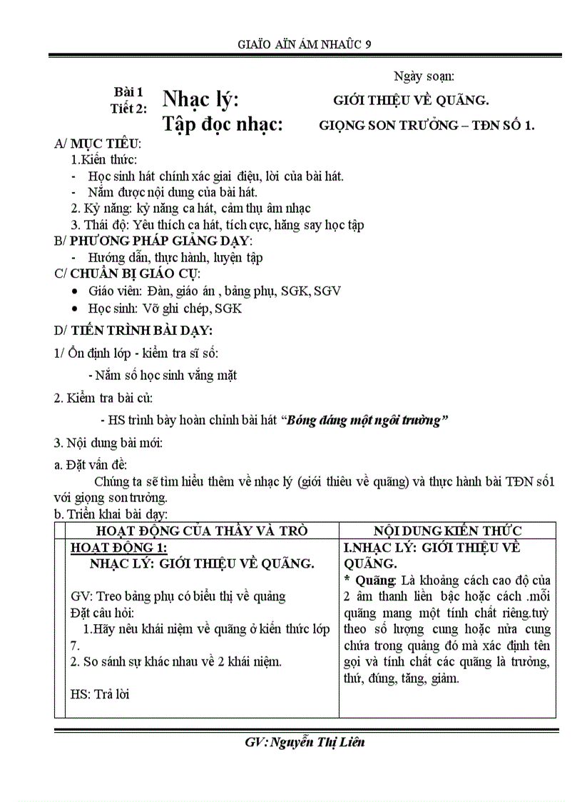 image for page Am nhac 9 theo chuan theo PPCT 2011 2012 tiet 1 19