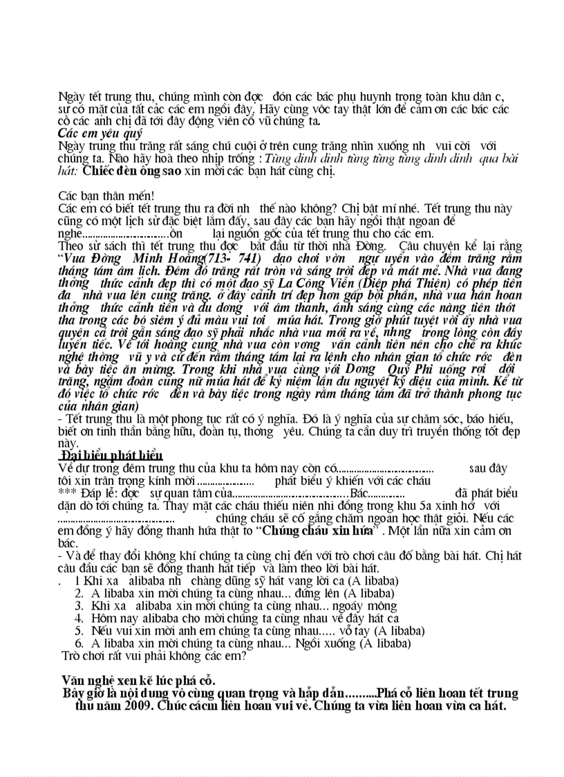 image for page Dan chuong trinh 26 3 cuc hay