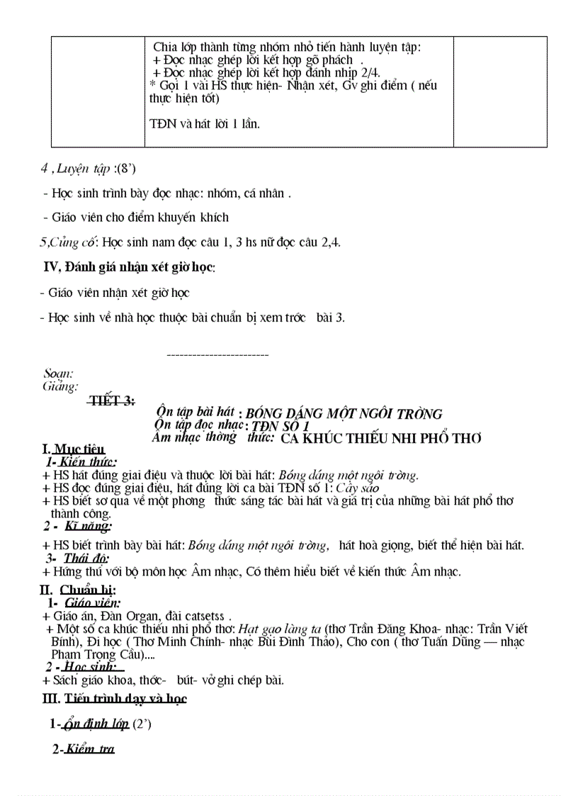 image for page GA âm nhạc 9 Mới nhất soạn theo tập huấn