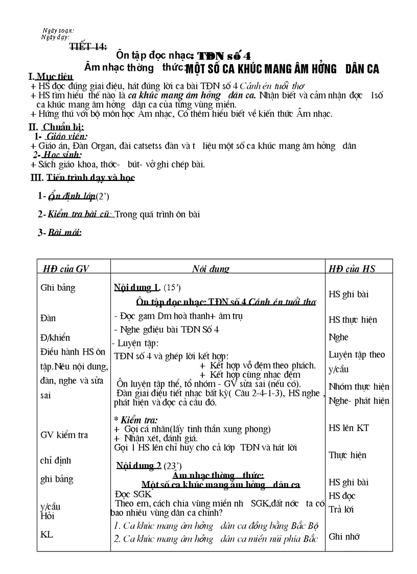 image for page GA âm nhạc 9 Mới nhất soạn theo tập huấn