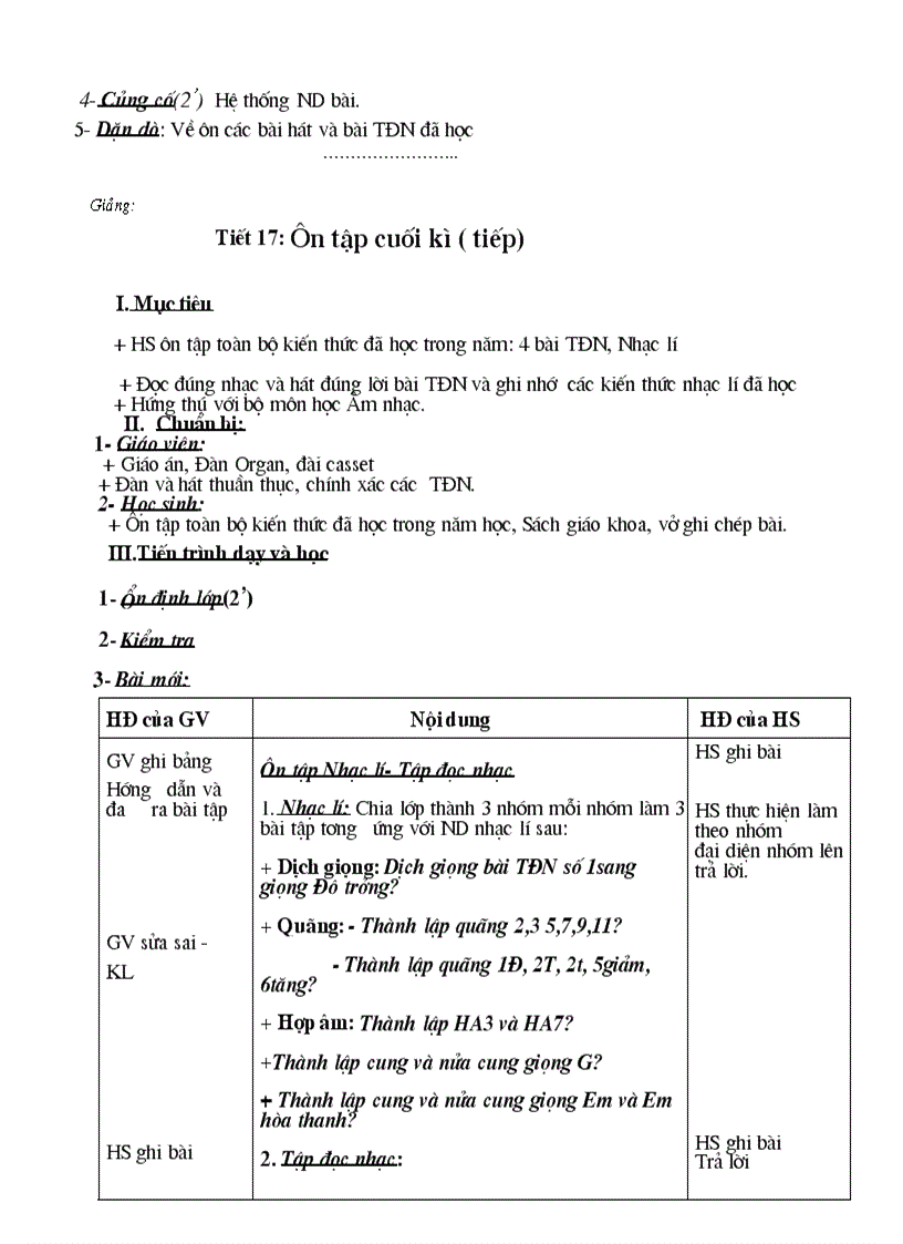 image for page GA âm nhạc 9 Mới nhất soạn theo tập huấn