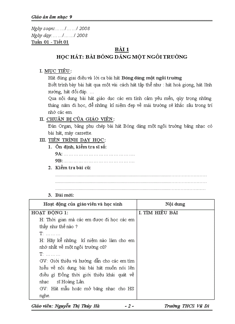 image for page Giao an âm nhac 9