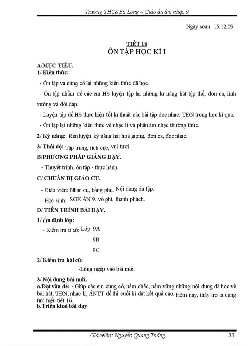 image for page Giao án am nhac 9 1