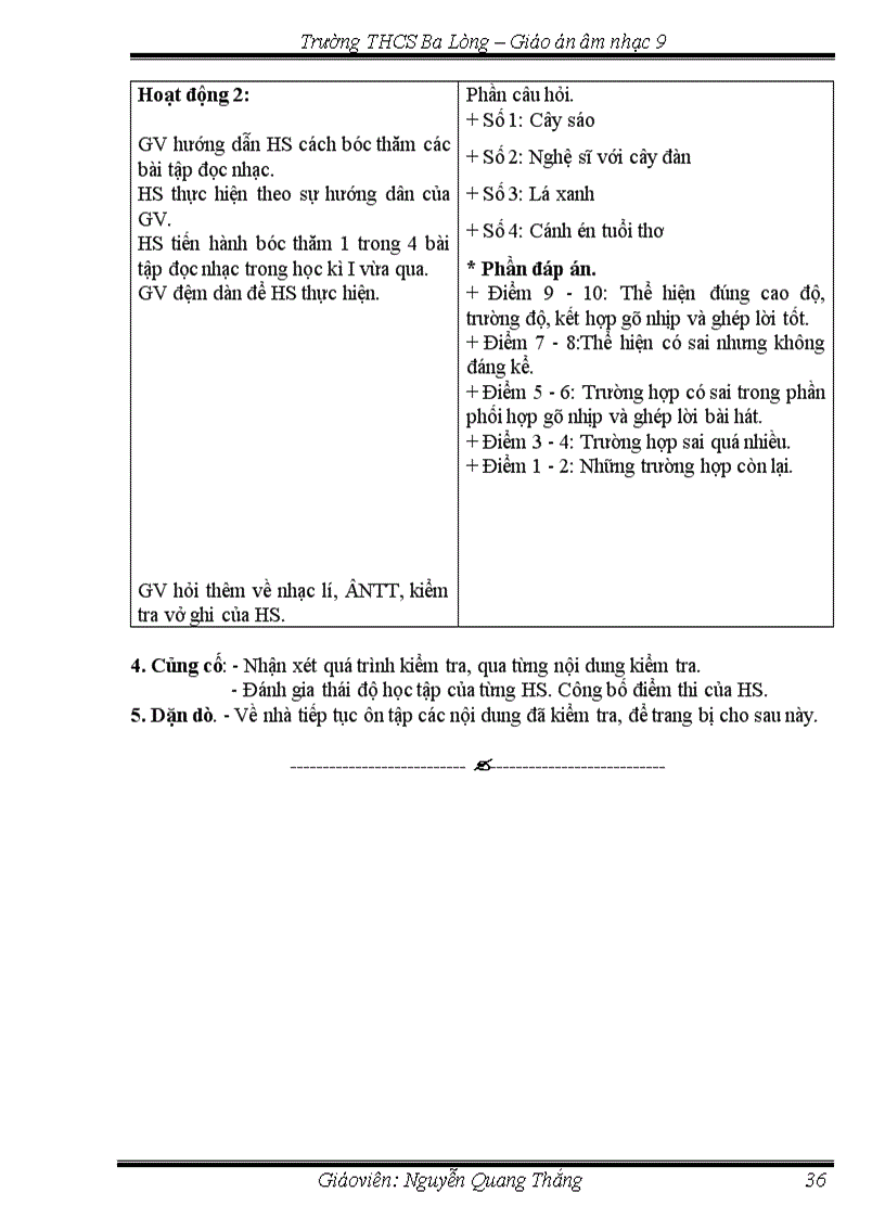 image for page Giao án am nhac 9 1