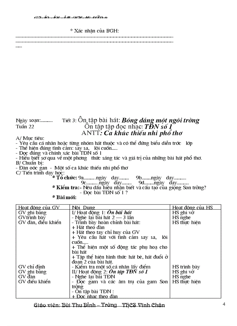 image for page Giao an Âm nhạc 9 2009 2010