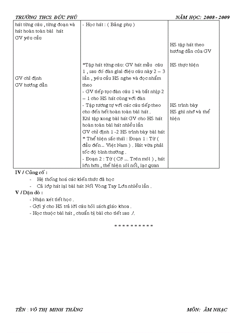 image for page Giáo án âm nhạc 9 2009