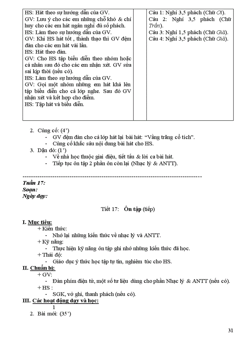 image for page Giáo án Âm nhạc 9 Cực hot chuẩn
