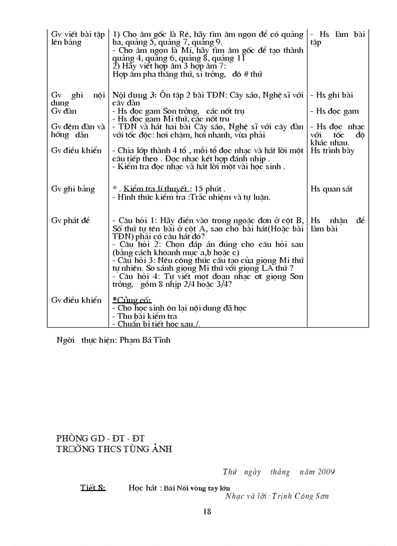 image for page Giao an Am nhac 9 Moi