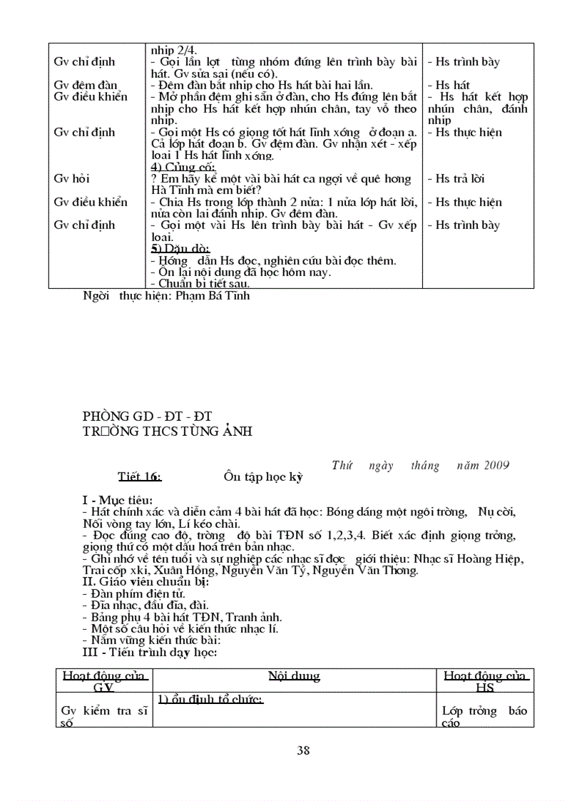 image for page Giao an Am nhac 9 Moi