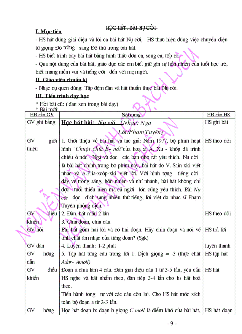 image for page Giao an am nhac 9 ninhYt