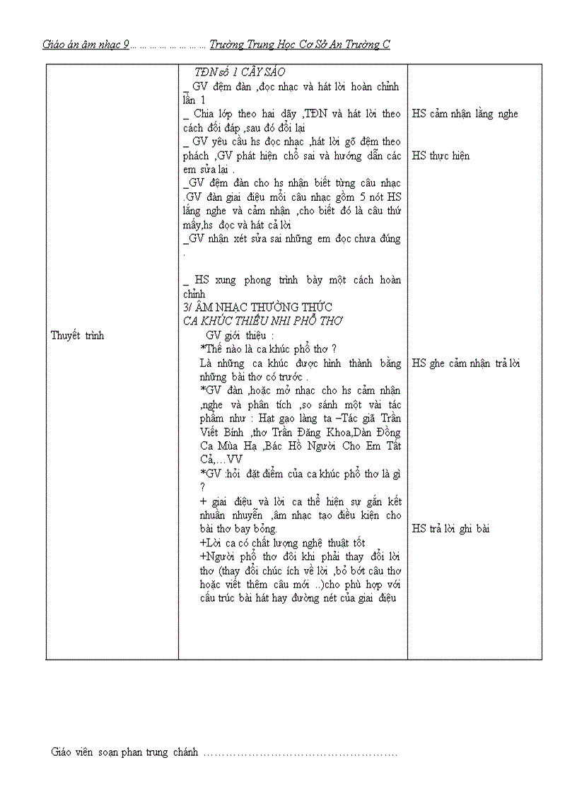 image for page Giáo án âm nhạc 9 tiết 1 tiết 4 theochuẩn