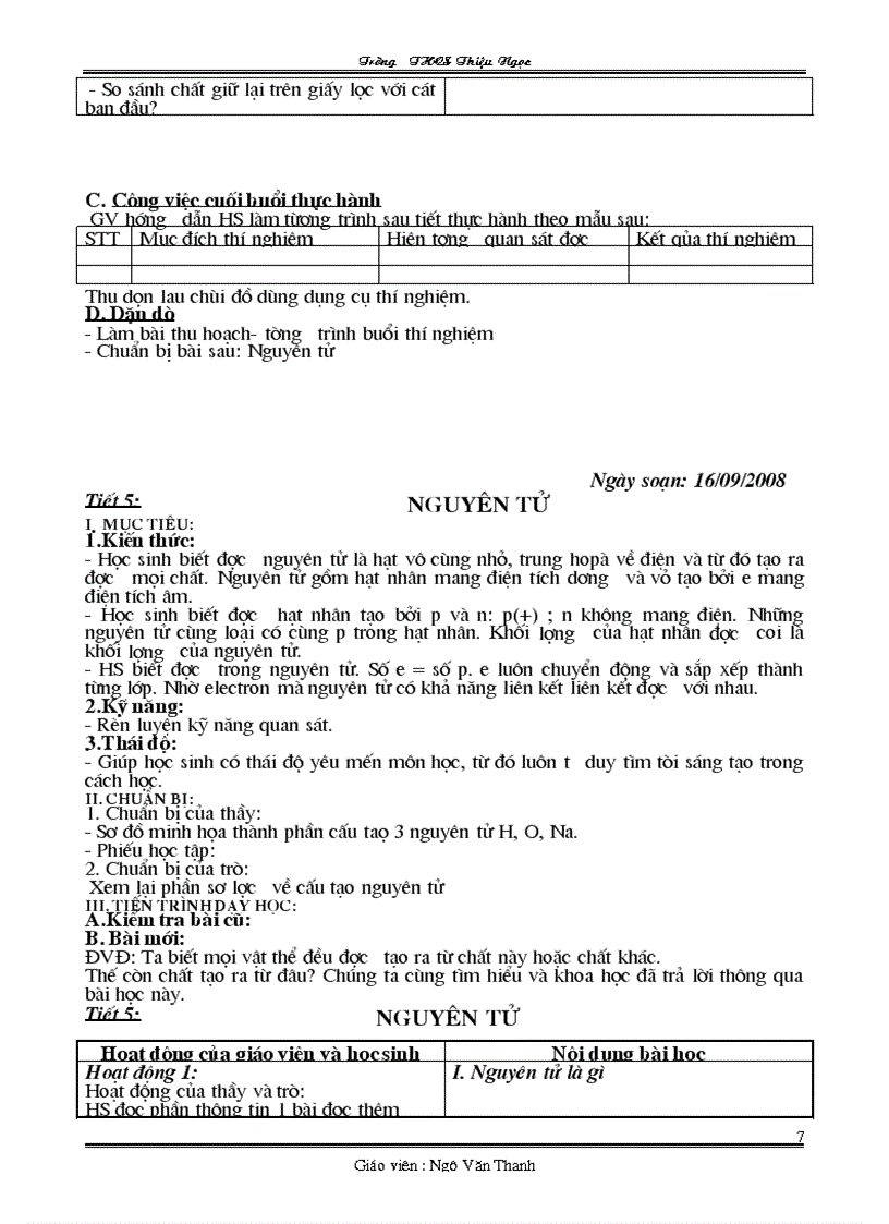 image for page Giáo án hóa 8