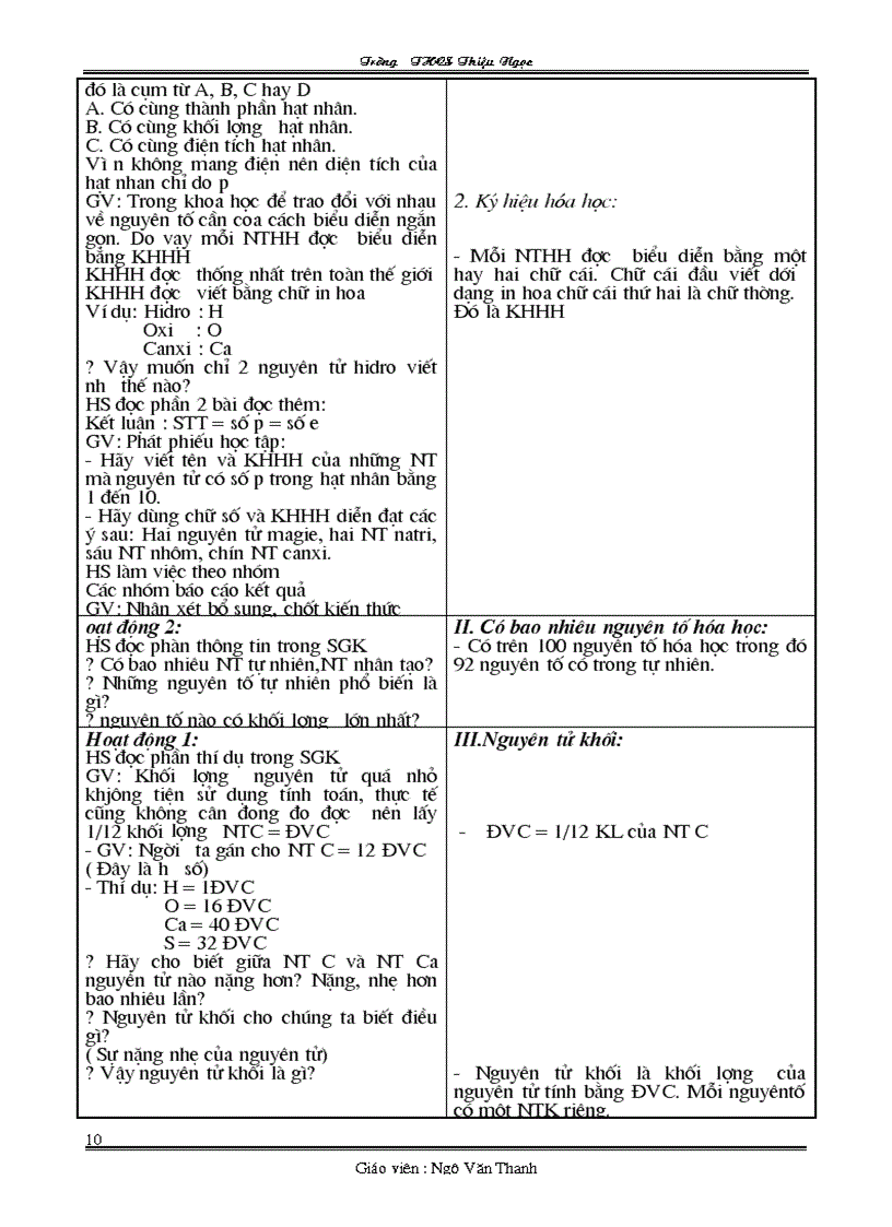 image for page Giáo án hóa 8