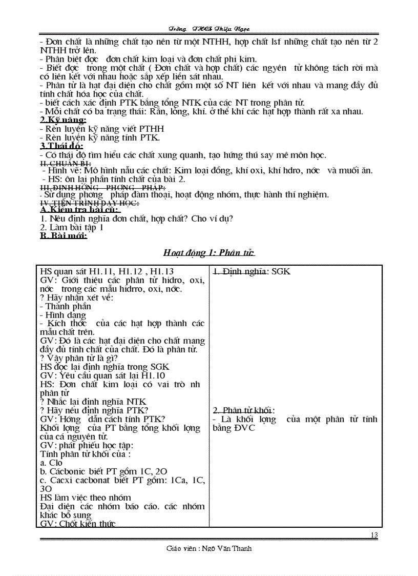 image for page Giáo án hóa 8