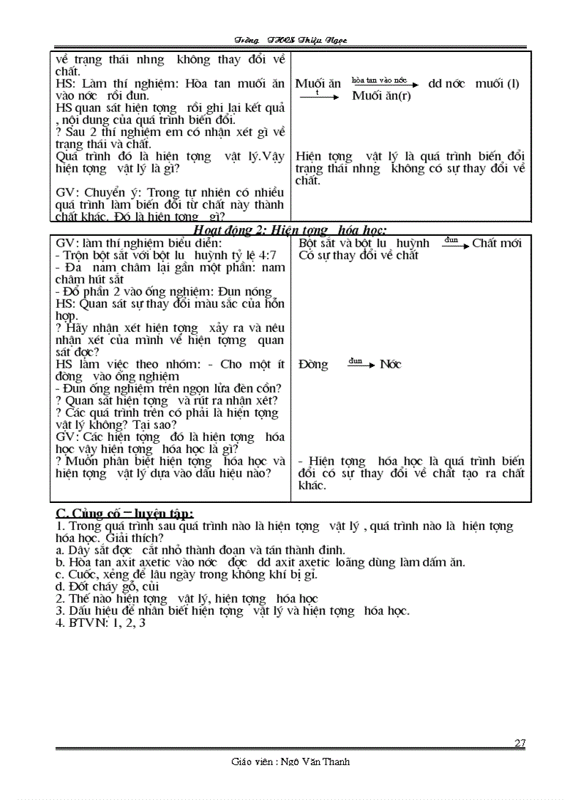 image for page Giáo án hóa 8