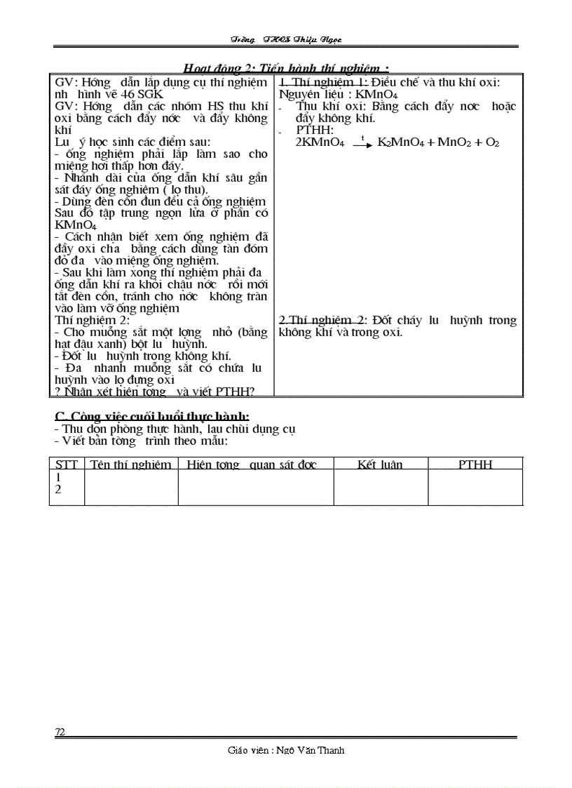 image for page Giáo án hóa 8