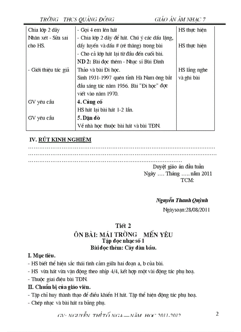 image for page Giáo án nhạc7