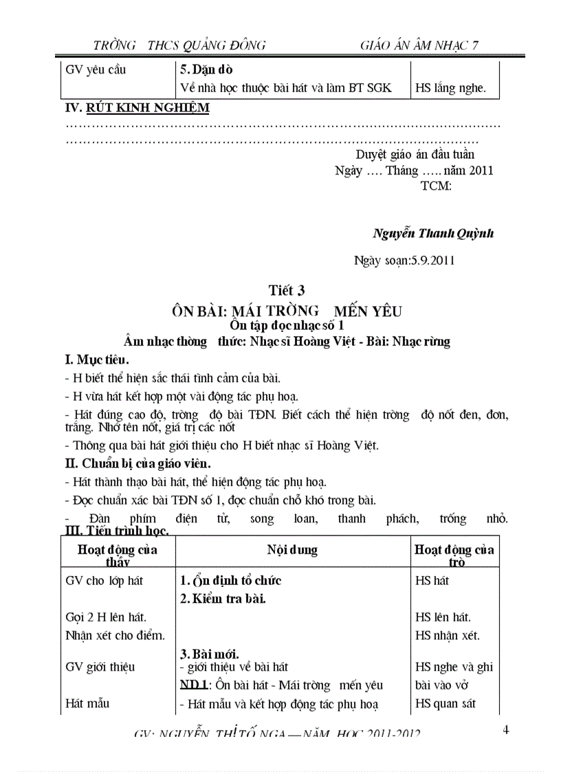 image for page Giáo án nhạc7