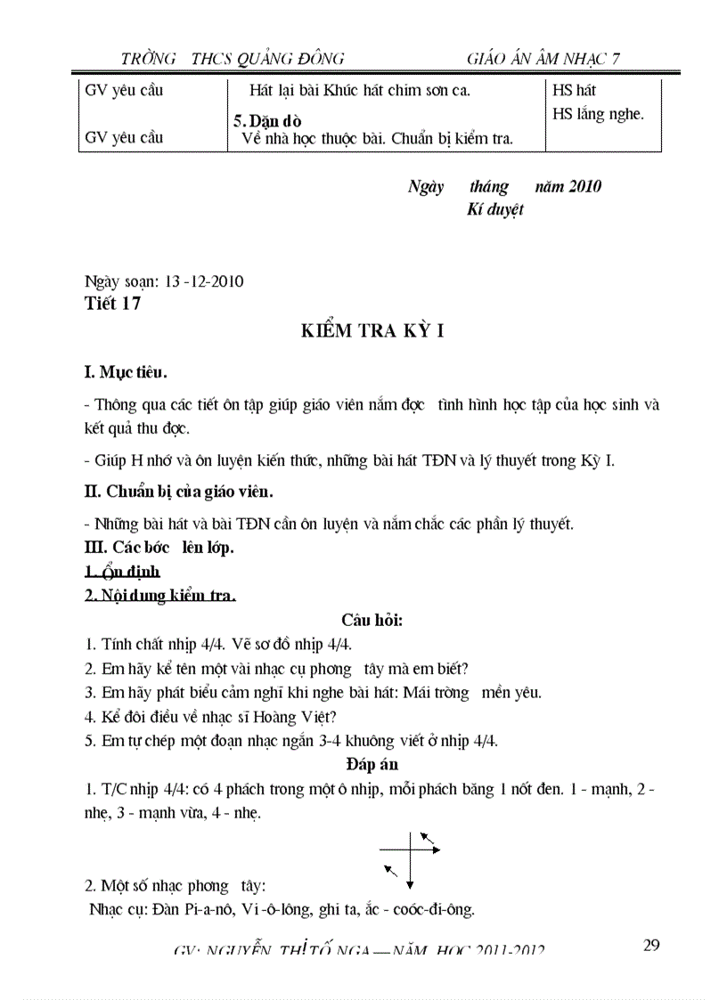 image for page Giáo án nhạc7